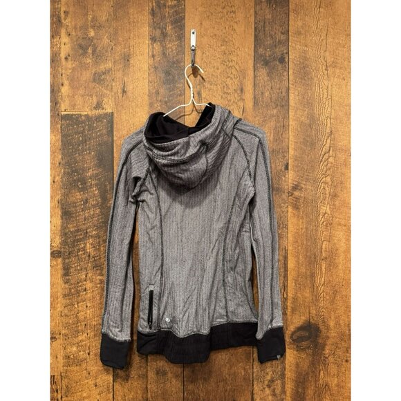Lululemon Think Fast Hoodie Heathered Herringbone Size 4 EUC - Picture 3 of 5